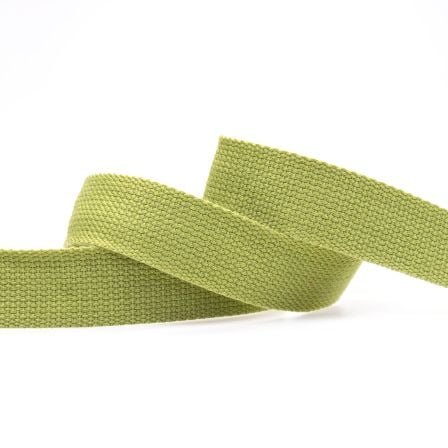 Sangle en coton "Soft" 30/40 mm (vert mousse)