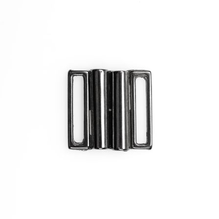 Boucle de ceinture à clipser - Métal "Fermoir clip" 30 mm (gris onyx)
