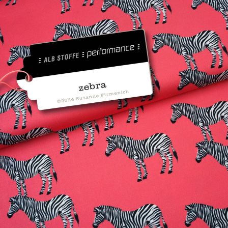 Sportjersey Trevira Bioactive "Performance - Zebra" (koralle-schwarz/weiss) von ALBSTOFFE