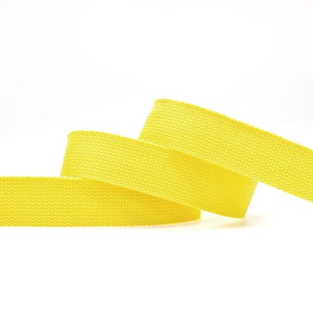 Sangle en coton "Soft" 30/40 mm (jaune citron)