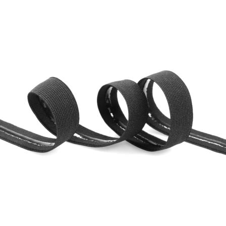 Gummiband "Silikon" 20 mm (schwarz)