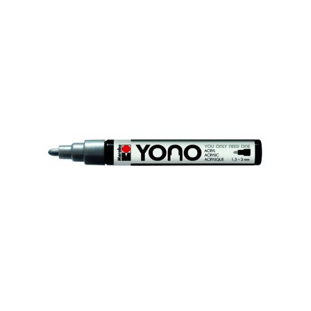 Marabu - feutres acryliques "YONO - Metal" 1.5 - 3 mm (082/argenté)