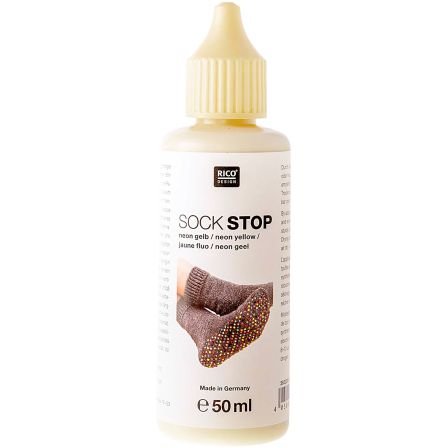 Latex antidérapant pour chaussettes- flacon de 50 ml (blanc crème) de Rico Design