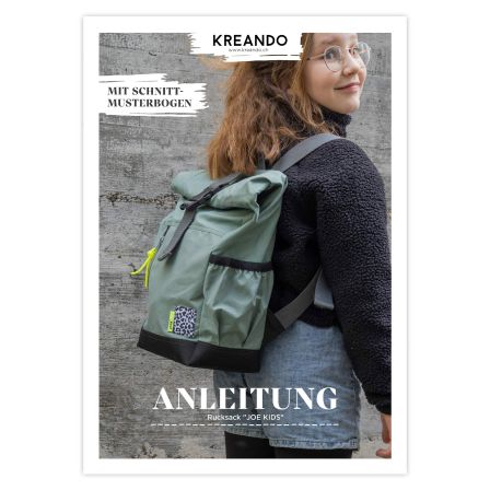 Anleitung mit Schnittmuster Kinderrucksack "JOE KIDS" von KREANDO