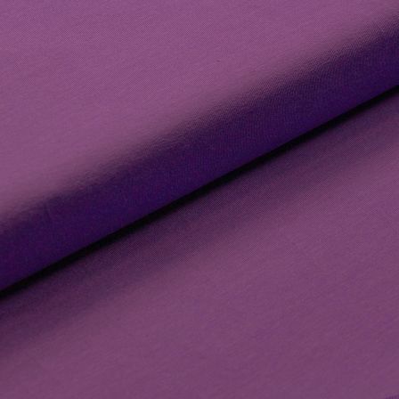Jersey coton - uni "Leo & Lucie" (violet)