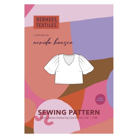 Patron - Chemisier/blouse "Festival Top" (34-46) de Nerida Hansen (anglais)