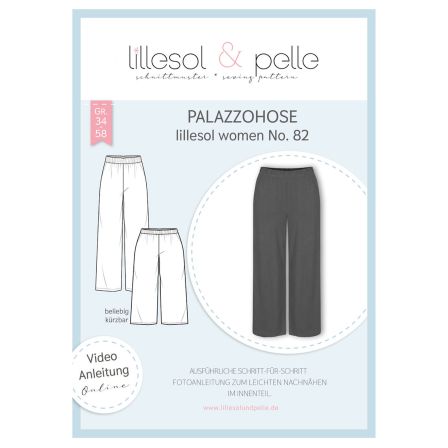 Patron - Pantalon palazzo "N° 82" (34-58) de lillesol & pelle