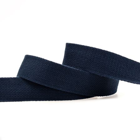 Sangle en coton "Soft" 30/40 mm (bleu foncé)