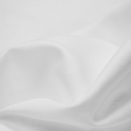 Tissu métis lin/coton - washed "Verona" (blanc)