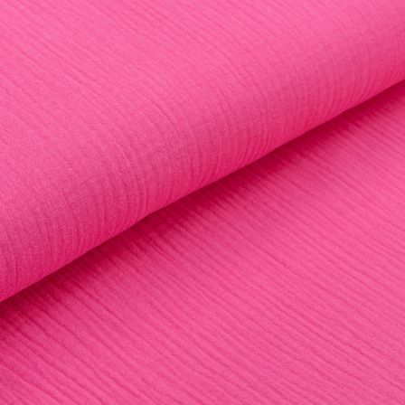 Double Gauze Baumwolle "Shine" (pink)