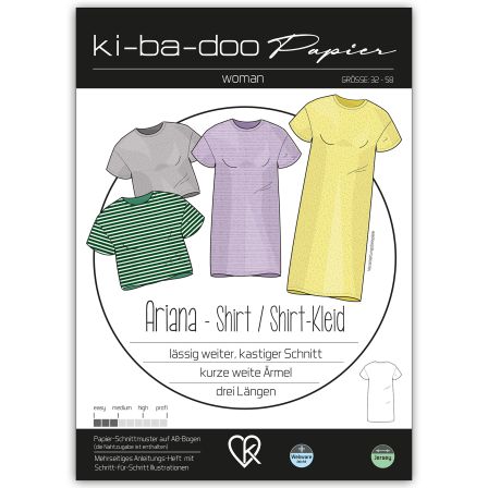 Schnittmuster Damen Shirt/Kleid "Ariana" Gr. 32-58 von ki-ba-doo