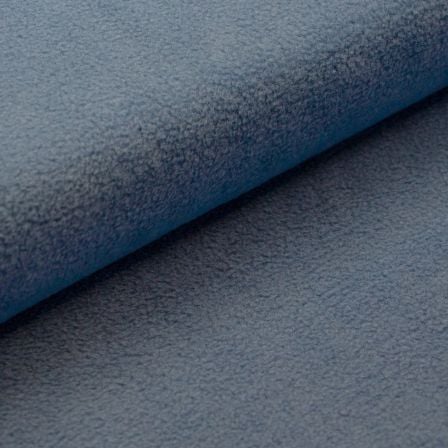 Tissu polaire - antipilling "Fleece" (bleu jean)
