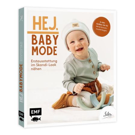 Livre-"HEJ. Babymode - Erstausstattung im Skandi-Look nähen" (t. 44-92) von JULESnaht (en allemand)