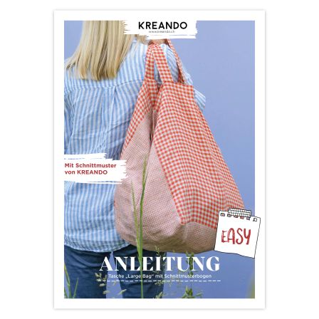Anleitung: Tasche "Large Bag" mit Schnittmuster von KREANDO