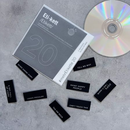 Étiquettes textiles à coudre "#mehrEtikette - 20. Edition - Music" de Prülla