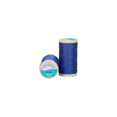 Fil à coudre "Nylbond" - bobine à 60 m (08132/bleu roi) de COATS