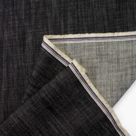 Tissu jean en coton "Classic Denim" (noir)