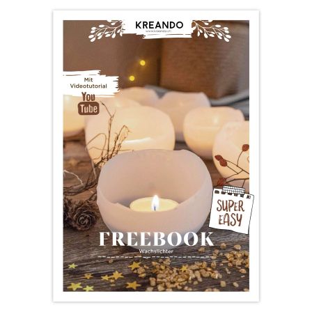 Freebook - Anleitung: Wachslichter aus Kerzenwachs von KREANDO (deutsch)