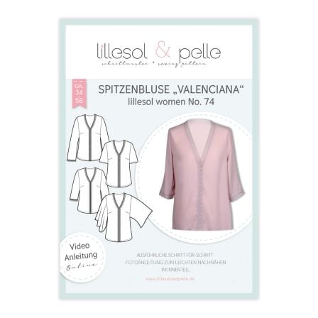 Patron - Blouse pour femme "Valenciana - N° 74" (34-58) de lillesol & pelle (allemand)