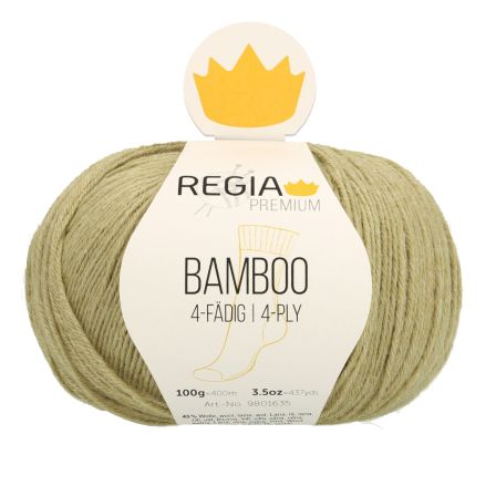 Laine pour chaussettes "Regia Premium Bamboo" (gras green) de Schachenmayr