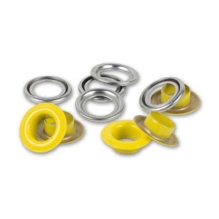 PRYM Oeillets - Ø 8 mm - lot de 32 (jaune) 542524