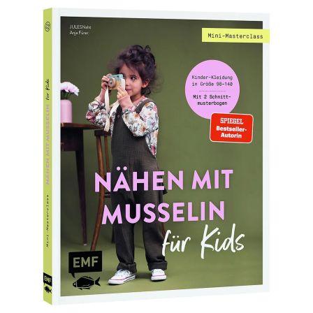 Livre - "Mini-Masterclass - Nähen mit Musselin für Kids" de JULESNaht Anja Führer (en allemand)