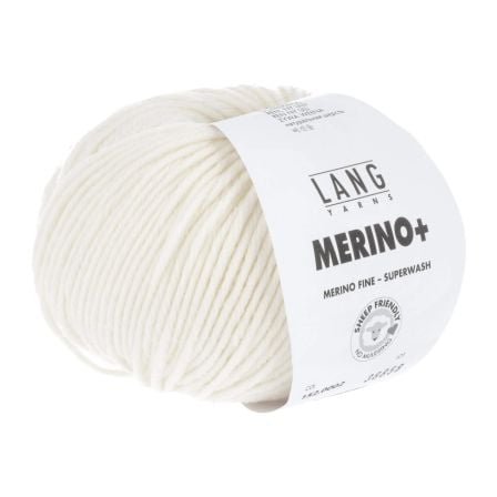 Merinowolle MERINO+ von LANG Yarns (0002/offwhite)