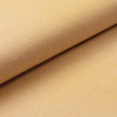 Jersey coton "Rayures mini/Bella" (jaune/blanc) de SWAFING