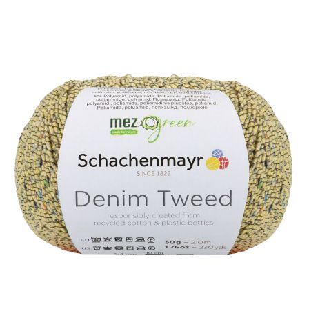 Fil à tricoter en coton - recyclé "Denim Tweed" (primel) de Schachenmayr