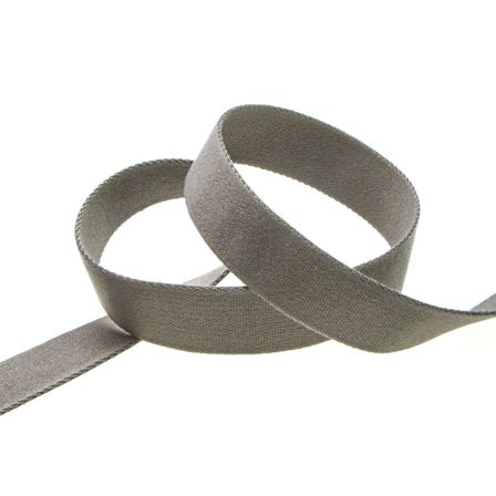 Gurtband Viskose - weiche Qualität "Uni" 30/40 mm - am Meter (grau)