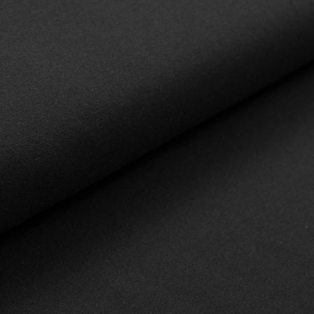 Jersey de coton - uni "Recycling" (noir chiné)