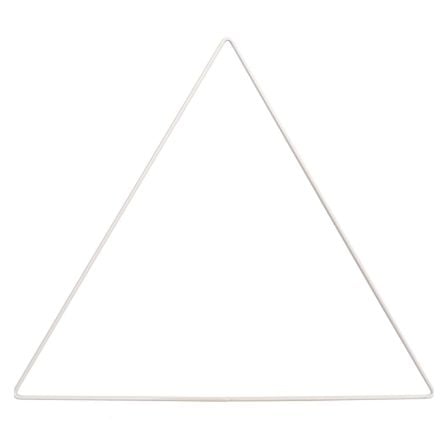 Triangle en métal 30 cm (blanc) de RICO DESIGN