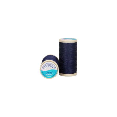 Fil à coudre "Nylbond" - bobine à 60 m (09068/bleu foncé) de COATS