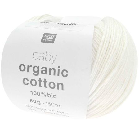 Laine bio - Rico Baby Organic Cotton (blanc)