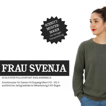 Patron - Pull pour femmes "Frau Svenja" (XS-XL) de STUDIO SCHNITTREIF (en allemand)
