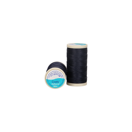 Fil à coudre "Nylbond" - bobine à 60 m (09507/bleu nuit) de COATS