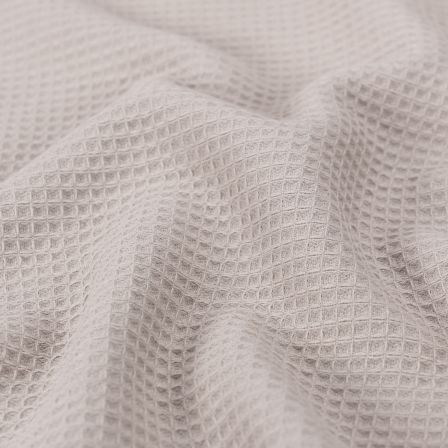 Waffelpiqué/Frottee Baumwolle "Mare" (sand)