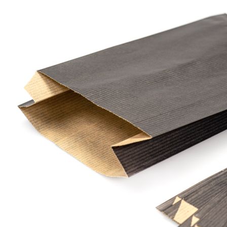 Pochettes en papier kraft "Colorido" 120x90x45 mm, lot de 12 (noir)