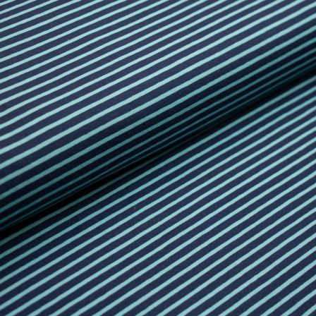 Jersey coton "Rayures" (bleu foncé/bleu clair)