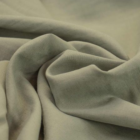Tissu métis lin/coton - washed "Verona" (olive clair)