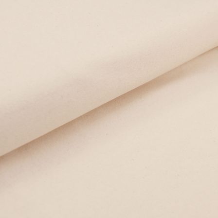 Sweat de coton bio - uni "Soft Alva" (blanc cassé)