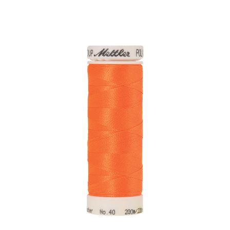 Mettler Fil à broder et à quilter brillant "Poly Sheen" - bobine de 200 m (1106/orange)