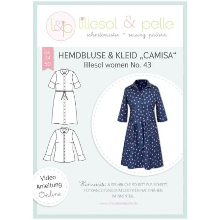 Schnittmuster Damen Hemdbluse & Kleid "Camisa - No. 43" Gr. 34-50 von lillesol & pelle