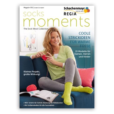Magazine "Regia Sock Moments - 001" de Schachenmayr (en allemand)