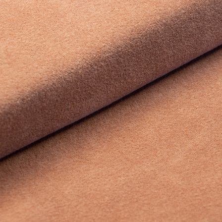Jersey éponge en coton "Uni" (brun orangé)