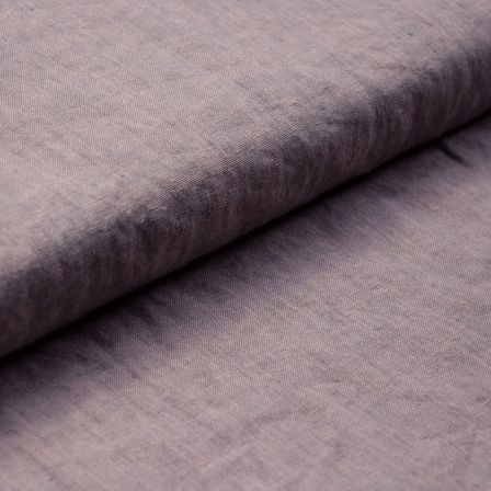 Tissu en lin - léger "Jeans" (rose/gris chiné)