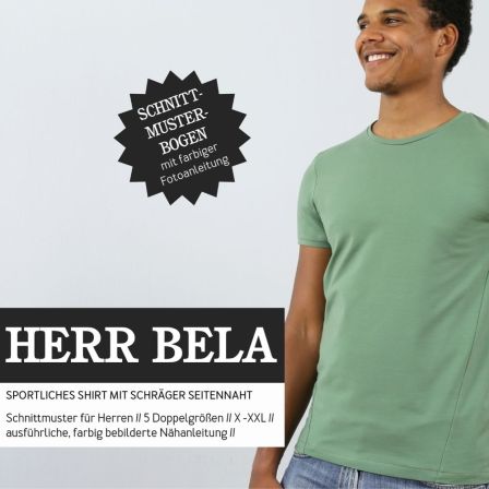 Schnittmuster - Herren T-Shirt "Herr Bela" (Gr. S-XXL) von STUDIO SCHNITTREIF