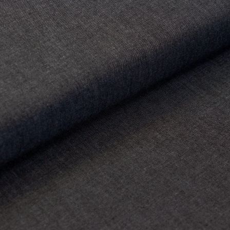Tissu jean - chambray de coton "Denim light" (noir)