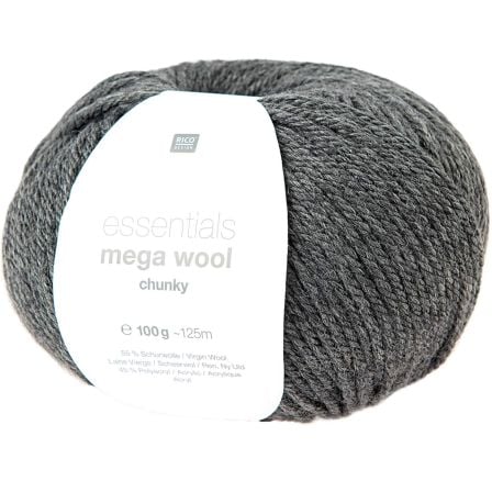 Wolle - Rico Essentials Mega Wool chunky (anthrazit)