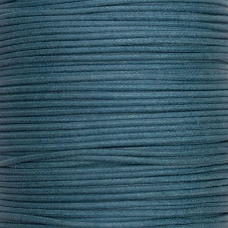 Baumwollkordel - gewachst Ø 1.5 mm, Stück à 1 m (taubenblau)